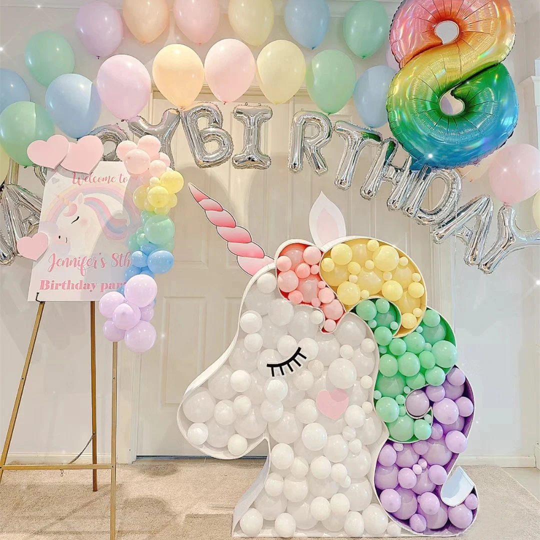 Large Size Unicorn Filling Box Balloon Mosaic Frame DIY KT Board Decoration for Girls Birthdays Baby Shower Backdrop Supplies
Large Size Unicorn Filling Box Balloon Mosaic Frame DIY KT Board Decoration for Girls Birthdays Baby Shower Backdrop Supplies