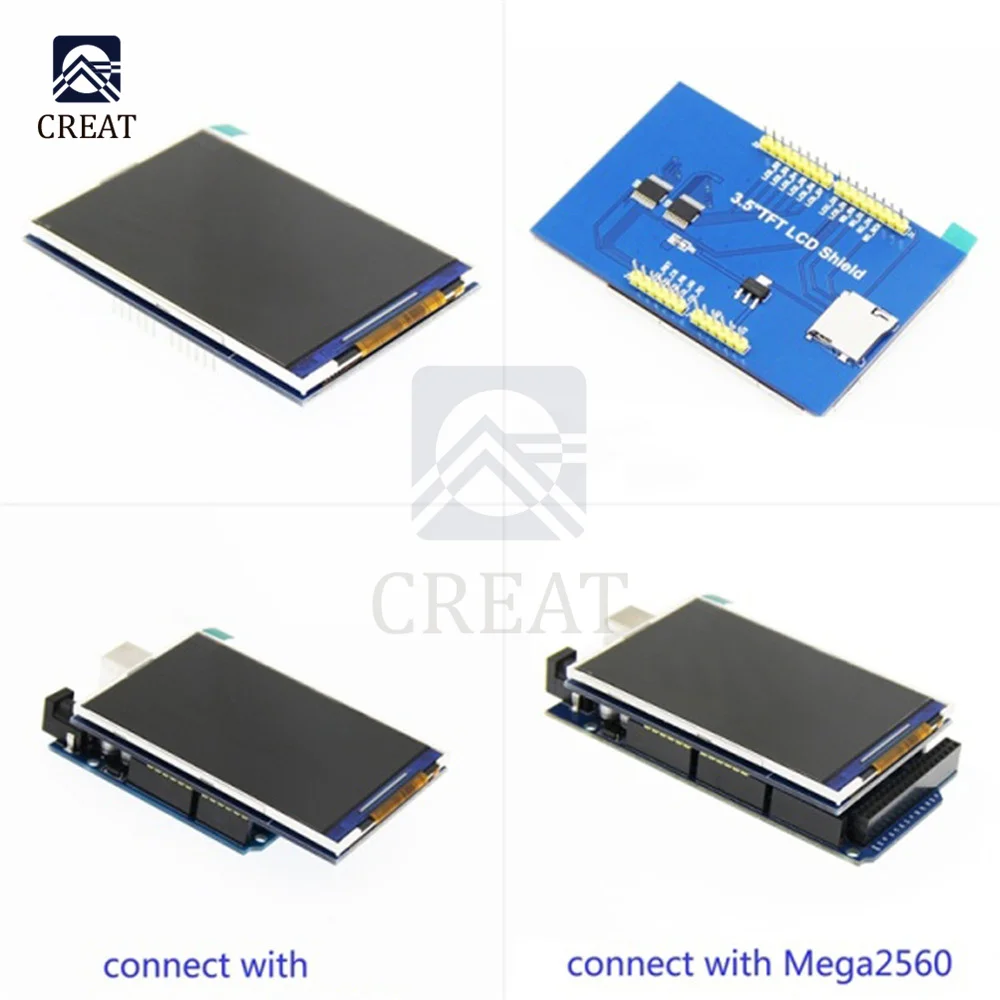 ЖК-дисплей 3,5 дюйма 480x320 TFT, HD модуль цветного экрана LI9486, контроллер с поддержкой платы MEGA2560 с/без сенсорной панели
ЖК-дисплей 3,5 дюйма 480x320 TFT, HD модуль цветного экрана LI9486, контроллер с поддержкой платы MEGA2560 с/без сенсорной панели