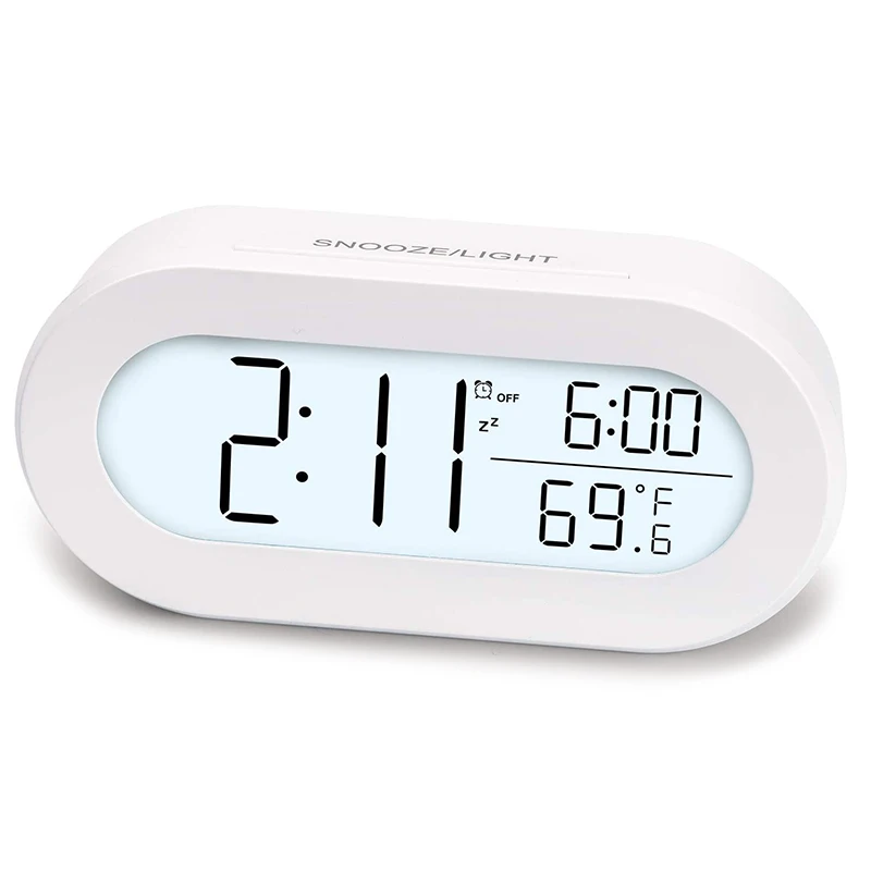 Digital Alarm Clocks for Desk or Bedroom, Small Alarm Clocks for Kids,with Soft Backlight, Snooze and Temperature
Digital Alarm Clocks for Desk or Bedroom, Small Alarm Clocks for Kids,with Soft Backlight, Snooze and Temperature