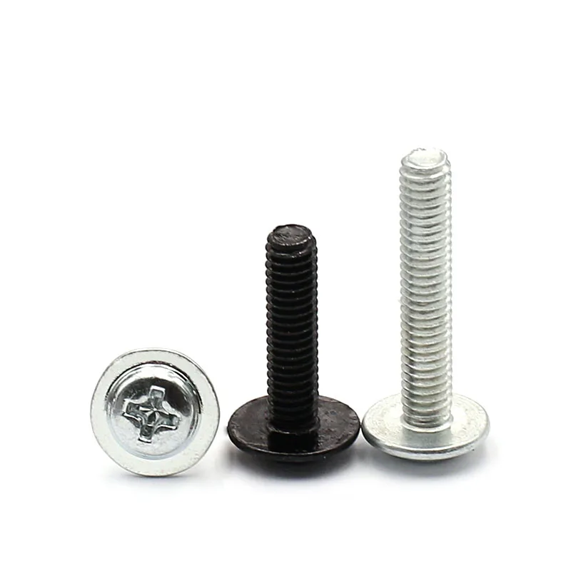 100Pcs Galvanized/Nickel Steel M3 Phillips Cross Round Head With Washer Collar Bolts Machine Screws L=7/9/10/12/14/48mm
100Pcs Galvanized/Nickel Steel M3 Phillips Cross Round Head With Washer Collar Bolts Machine Screws L=7/9/10/12/14/48mm