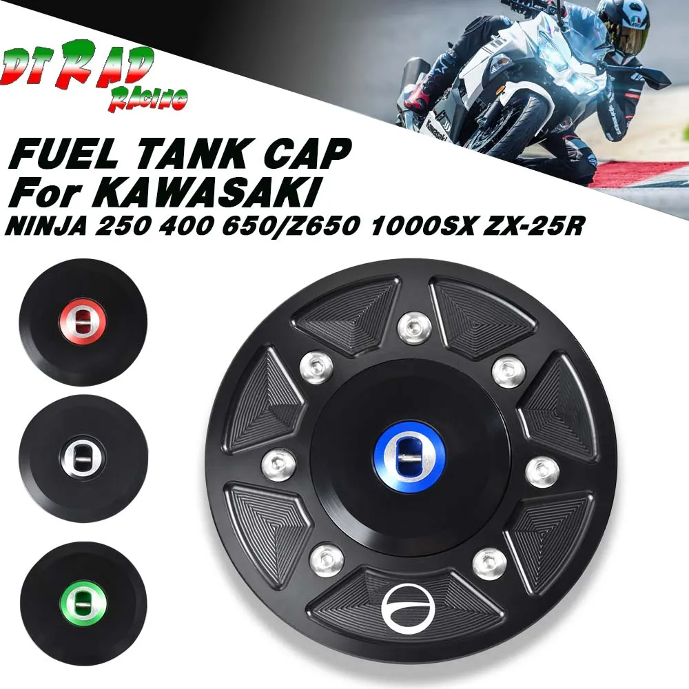 Крышка топливного бака для мотоцикла с быстрой блокировкой KAWASAKI NINJA 250 400/Z650 1000SX