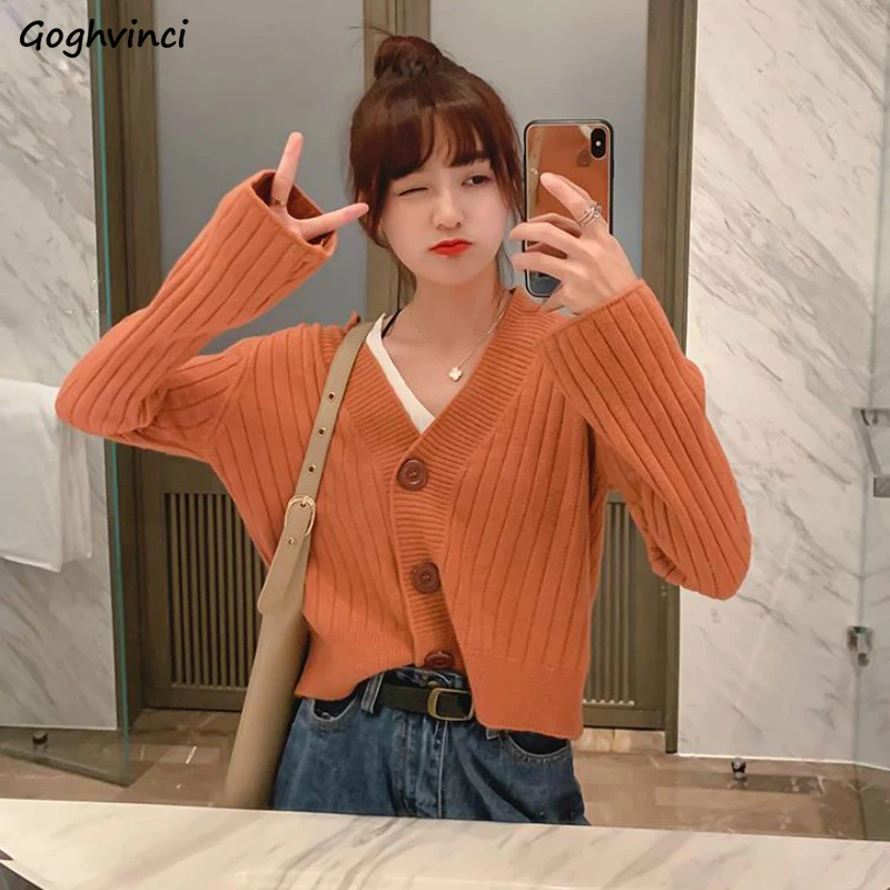 Cardigan Womens Solid V-Neck Long Sleeve Casual Preppy Style Students Harajuku Soft Knitted Chic Kawaii Lady Clothes Sweater New
Cardigan Womens Solid V-Neck Long Sleeve Casual Preppy Style Students Harajuku Soft Knitted Chic Kawaii Lady Clothes Sweater New