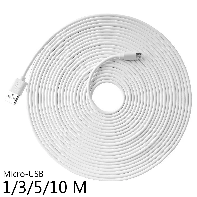 Сверхдлинный зарядный кабель Micro USB 10 м для K3 термометр/Xiaomi/Mijia/IP-камеры/CCTV м/5 м/1 |