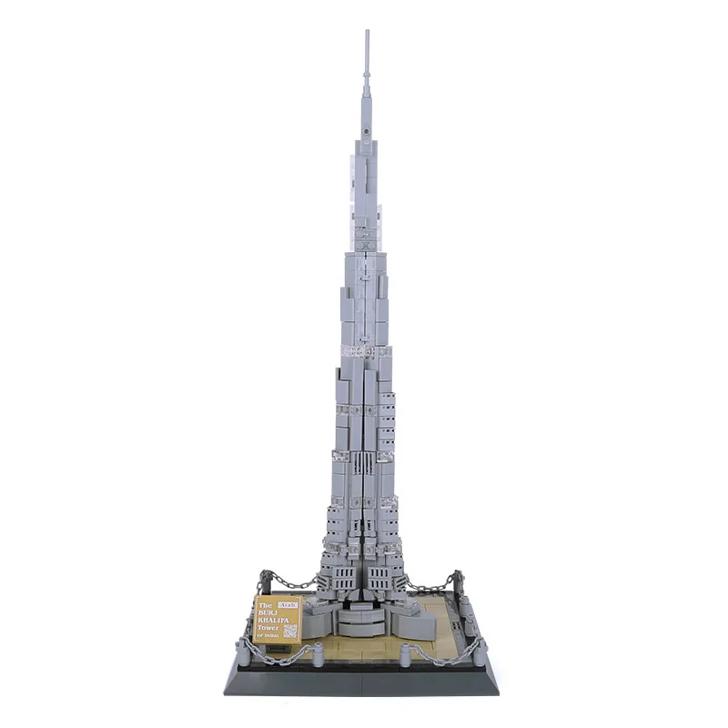 WANGE Worlds Tallest Architecture The Burj Khalifa Tower of Dubai Small Building Blocks DIY Model Bricks Kits for kids toys
WANGE Worlds Tallest Architecture The Burj Khalifa Tower of Dubai Small Building Blocks DIY Model Bricks Kits for kids toys