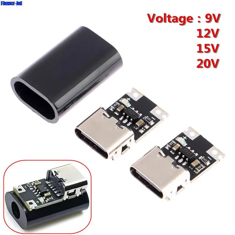 PD/QC LDE Decoy Board Fast Charge 9V-20V PD Decoy Module PD 2 3.0 DC Trigger Cable USB Type-C Male Plug QC4 Charge Connector
PD/QC LDE Decoy Board Fast Charge 9V-20V PD Decoy Module PD 2 3.0 DC Trigger Cable USB Type-C Male Plug QC4 Charge Connector