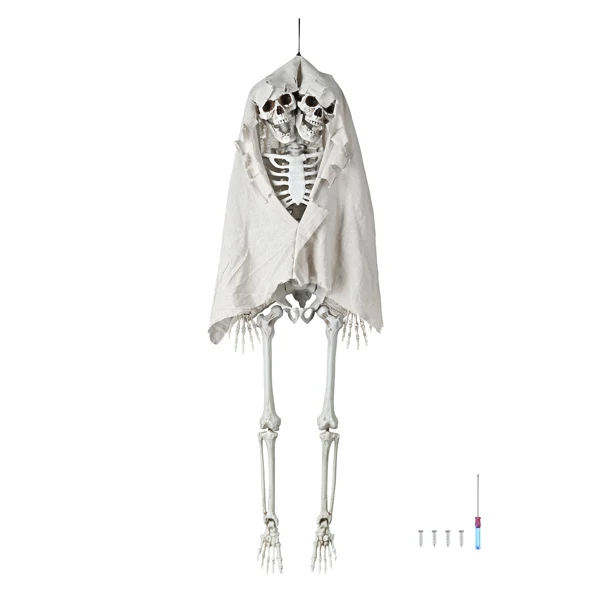 Halloween Decoration Two Headed Skeleton Bone Life Size Posable Prop Halloween Decoration Party
Halloween Decoration Two Headed Skeleton Bone Life Size Posable Prop Halloween Decoration Party