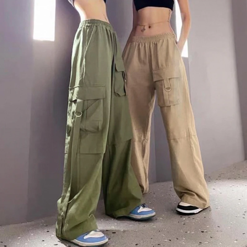 Sunny y.j. Streetwear Joggers Cargo Sweatpants Oversized High Waist Loose Trousers Solid Pockets Y2K Techwear Pants Chic 90s
Sunny y.j. Streetwear Joggers Cargo Sweatpants Oversized High Waist Loose Trousers Solid Pockets Y2K Techwear Pants Chic 90s