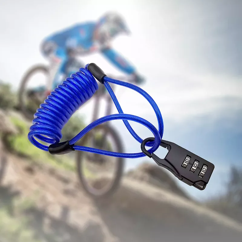 Bicycle Lock Anti-theft Helmet Lock Motorcycle Cycling Scooter 3 Digit Combination Password Safety Cable Lock Bike Accessories
Bicycle Lock Anti-theft Helmet Lock Motorcycle Cycling Scooter 3 Digit Combination Password Safety Cable Lock Bike Accessories