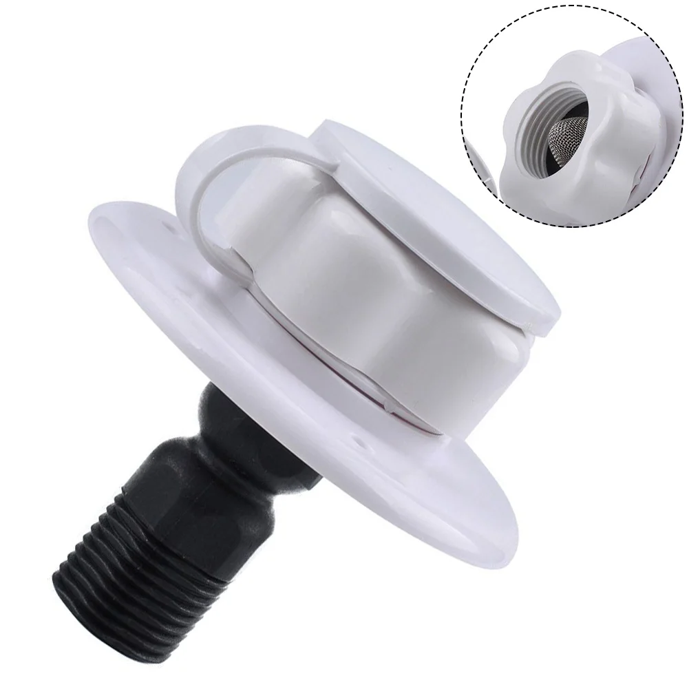 RV City Water Inlet With Check Valve Flange Hose Connector Connection Fill Plumbing Fixtures With 1/2inch BSP And G1/2 Thread
RV City Water Inlet With Check Valve Flange Hose Connector Connection Fill Plumbing Fixtures With 1/2inch BSP And G1/2 Thread