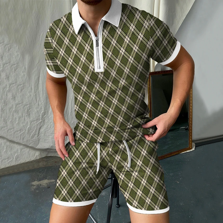 Summer Mens Hawaiian Polo Shirt Suit Men's Tracksuit 2 Piece Set Short Sleeve T Shirt and Shorts Casual Fashion Man Clothing
Summer Mens Hawaiian Polo Shirt Suit Men's Tracksuit 2 Piece Set Short Sleeve T Shirt and Shorts Casual Fashion Man Clothing