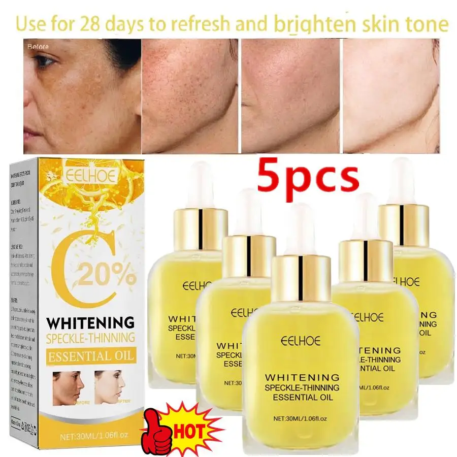 5PCS Facial Dark Spot Remover Whitening Essence Skin Lightening Body Chloasma Melasma Sunspots Removal Bleaching Serum
5PCS Facial Dark Spot Remover Whitening Essence Skin Lightening Body Chloasma Melasma Sunspots Removal Bleaching Serum