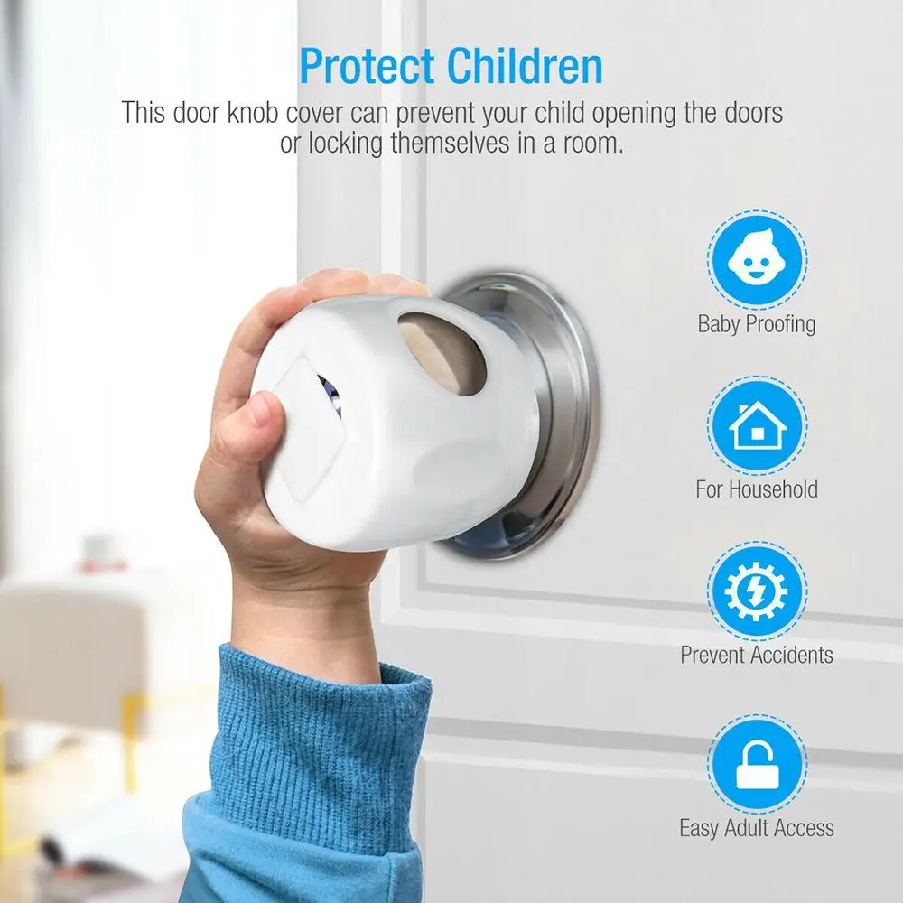 Child Proof Ball Shape Children Protective Safe Plastic Safety Lock Cover Home Accessory Door Knob Cover Handle Sleeve
Child Proof Ball Shape Children Protective Safe Plastic Safety Lock Cover Home Accessory Door Knob Cover Handle Sleeve