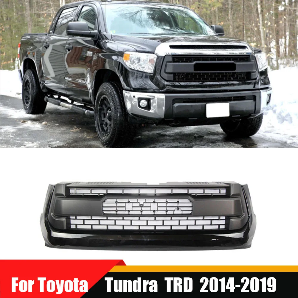 Offroad Upgrade Auto Parts Car ABS High Quality Front Grille Led Racing Grills Bumper Mesh For Toyota Tundra TRD 2014-2019
Offroad Upgrade Auto Parts Car ABS High Quality Front Grille Led Racing Grills Bumper Mesh For Toyota Tundra TRD 2014-2019