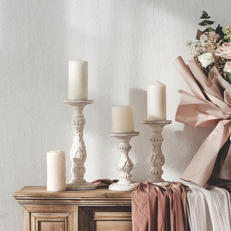 Wood White Nordic Candle Holder Table Modern Outdoor Vintage Wedding Candlestick Living Room Decoration Salon House Decoration
Wood White Nordic Candle Holder Table Modern Outdoor Vintage Wedding Candlestick Living Room Decoration Salon House Decoration