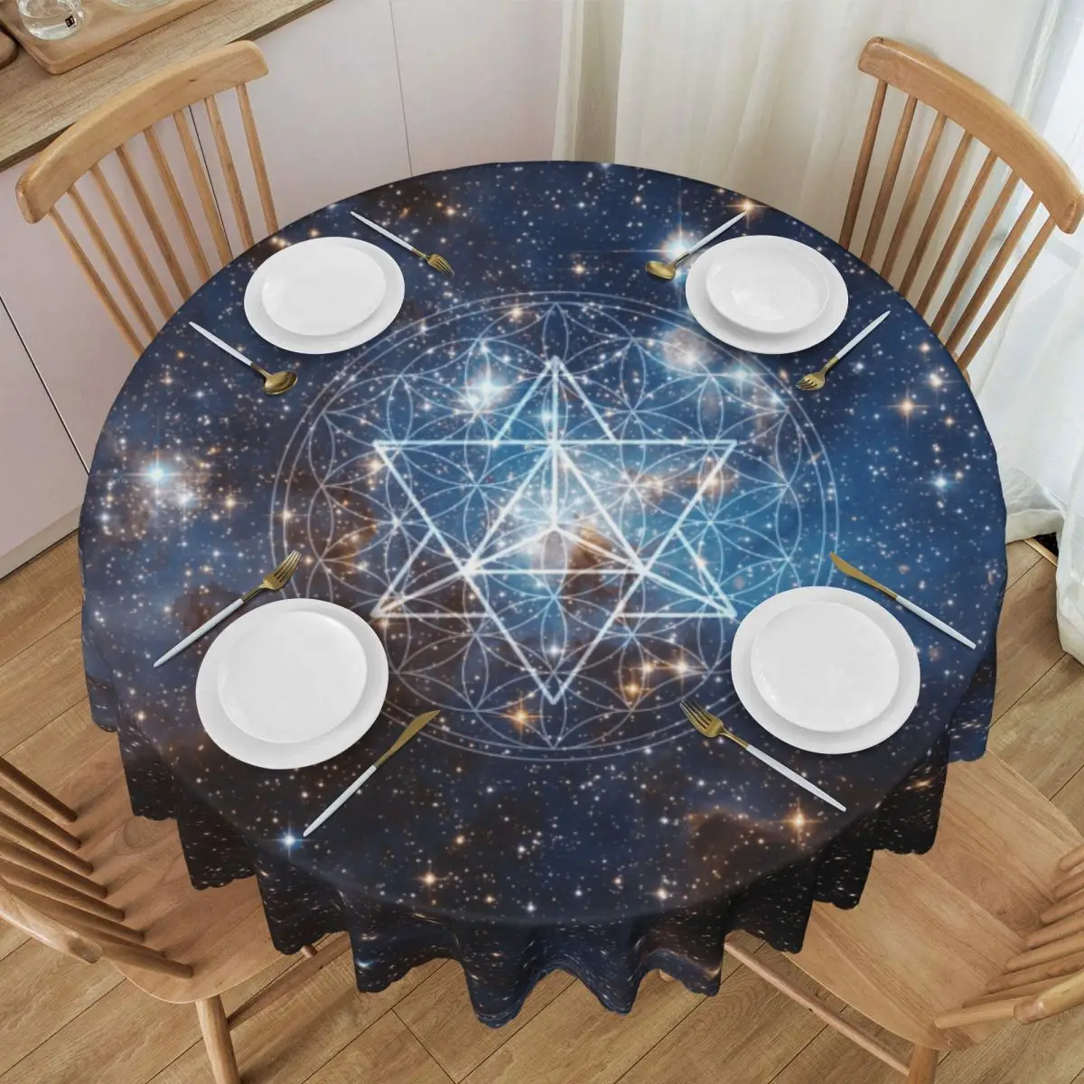 Rectangular Waterproof Oil-Proof Merkaba In Flower Of Life Tablecloth Table Cover Fit Sacred Geometric Space Table Cloth
Rectangular Waterproof Oil-Proof Merkaba In Flower Of Life Tablecloth Table Cover Fit Sacred Geometric Space Table Cloth