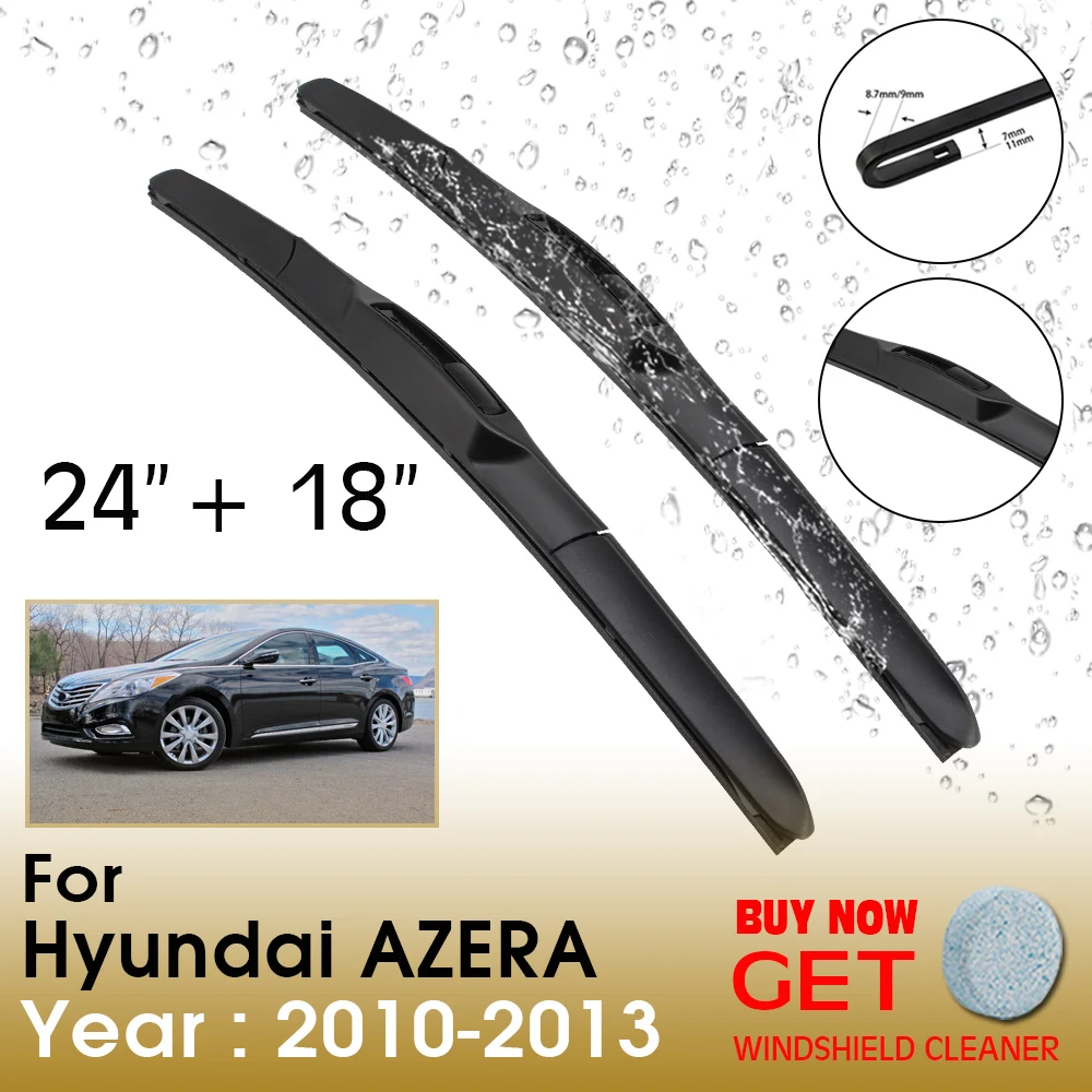 Car Wiper Blade For Hyundai AZERA 24"+18" 2010-2013 Front Window Washer Windscreen Windshield Wipers Blades Accessories
Car Wiper Blade For Hyundai AZERA 24"+18" 2010-2013 Front Window Washer Windscreen Windshield Wipers Blades Accessories