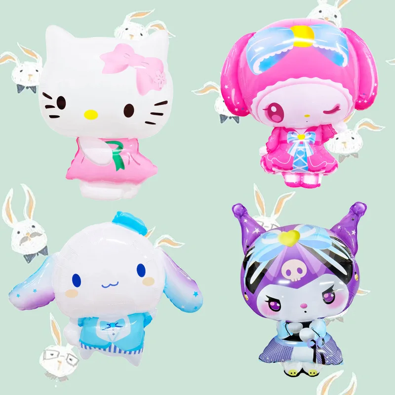 50pcs Sanrio HelloKitty Mymelody Kuromi Cinnamoroll Cartoon Aluminum Film Balloons Children's Birthday Decoration Balloons
50pcs Sanrio HelloKitty Mymelody Kuromi Cinnamoroll Cartoon Aluminum Film Balloons Children's Birthday Decoration Balloons