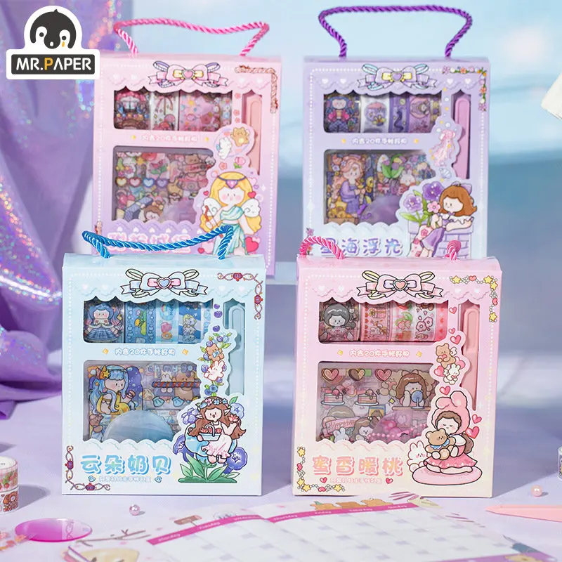Mr. Paper PET Kawaii Stickers Tapes Set Handbook DIY Goo Card Decoration Cute Stickers Birthday Gift Stationery Art Supplies
Mr. Paper PET Kawaii Stickers Tapes Set Handbook DIY Goo Card Decoration Cute Stickers Birthday Gift Stationery Art Supplies