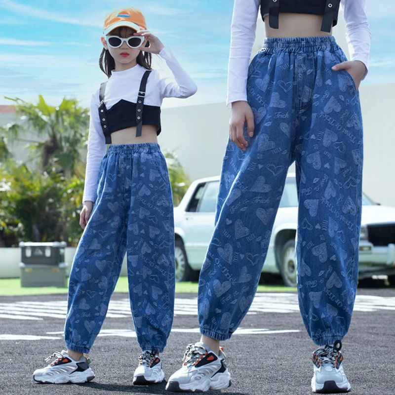 Jeans Girl Letter Pattern Kids Denim Trousers Fashion Loose Jeans Girls Casual Style Kid Wide Leg Spring Autumn Child Clothes
Jeans Girl Letter Pattern Kids Denim Trousers Fashion Loose Jeans Girls Casual Style Kid Wide Leg Spring Autumn Child Clothes