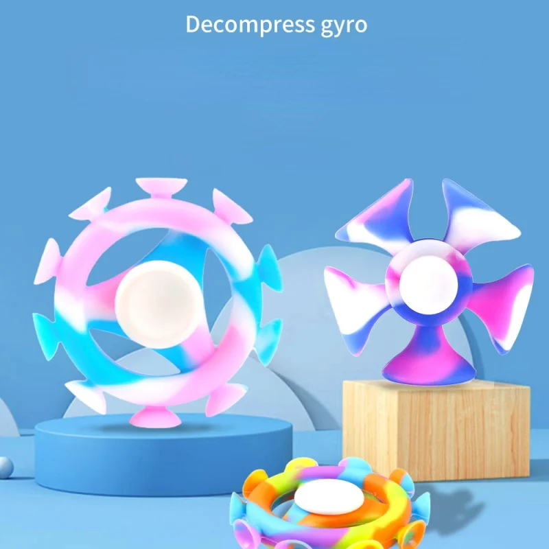 Silicone Fidget Spinner Sucker Fingertip Gyro Spinning Stress Relief Squeeze Toys Hand Grips for Kids Adhd Antistress 2022 New
Silicone Fidget Spinner Sucker Fingertip Gyro Spinning Stress Relief Squeeze Toys Hand Grips for Kids Adhd Antistress 2022 New