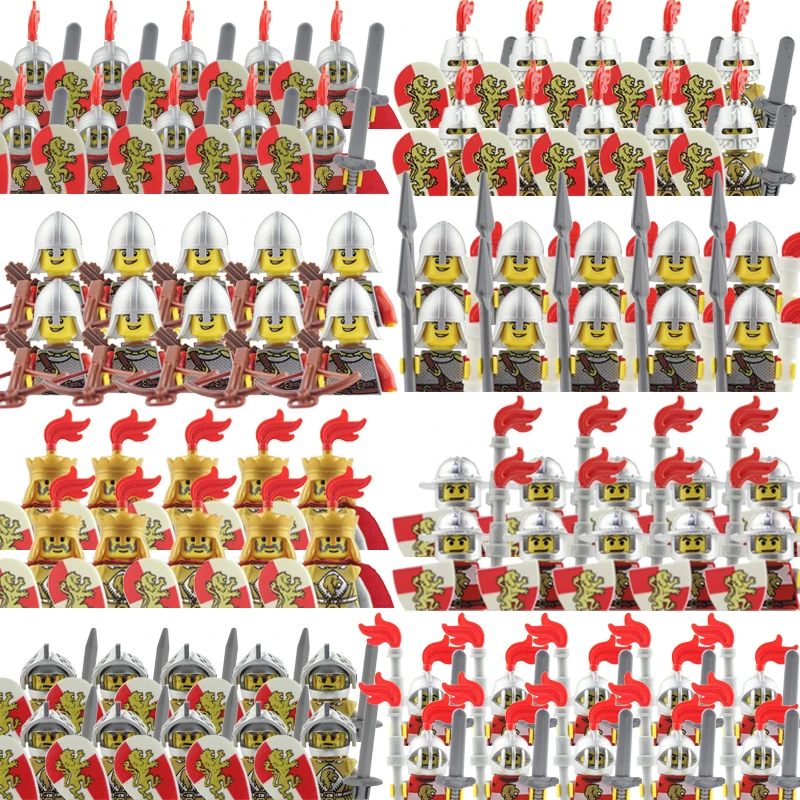 Roman Castle Knights Building Blocks Medieval Military Armor Soldiers Figures Set Weapons Shield Sword Teuton Accessories M
Roman Castle Knights Building Blocks Medieval Military Armor Soldiers Figures Set Weapons Shield Sword Teuton Accessories M