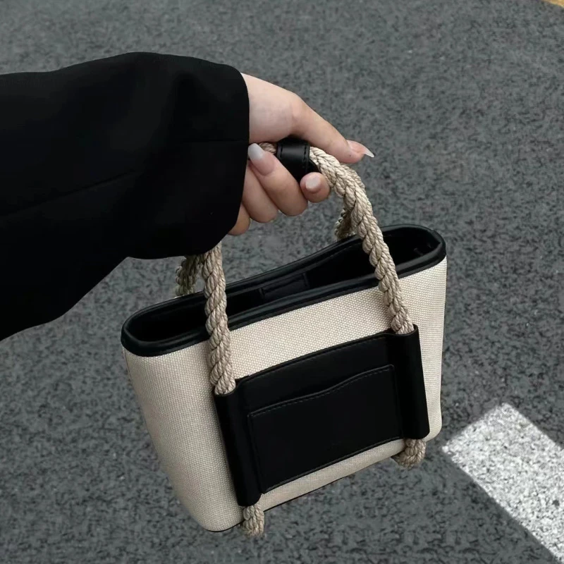MBTI Summer New Bucket Handbag for Women Vintage Small Canvas Phone Shoulder Bag Luxury Designer Casual Ladies Crossbody Bags
MBTI Summer New Bucket Handbag for Women Vintage Small Canvas Phone Shoulder Bag Luxury Designer Casual Ladies Crossbody Bags