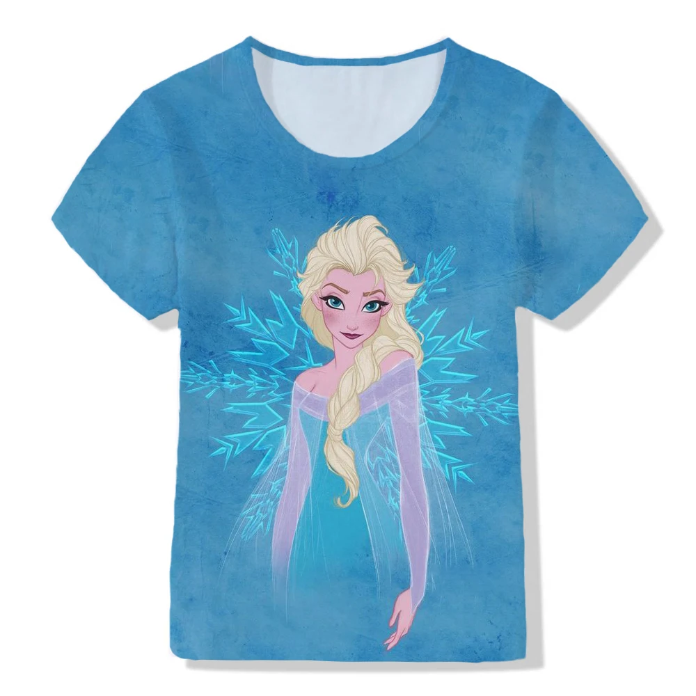 Disney's beautiful Elsa Princess / Anna Princess frozen girl print T-shirt summer dress girl party dress Birthday T-Shirt
Disney's beautiful Elsa Princess / Anna Princess frozen girl print T-shirt summer dress girl party dress Birthday T-Shirt