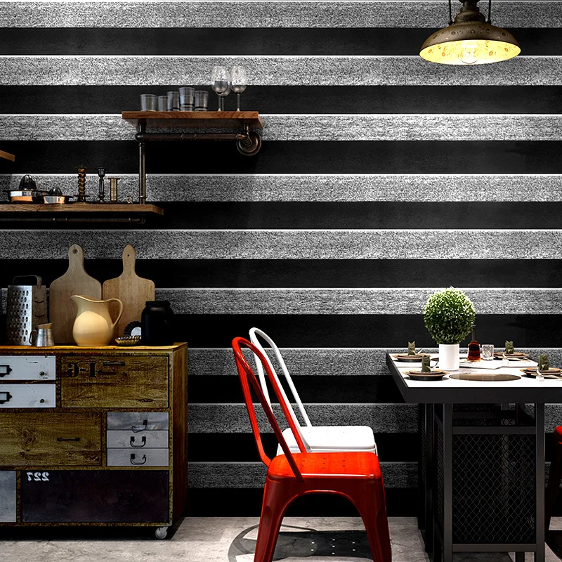 Retro Nostalgic Black and White Horizontal Stripes Wallpaper Modern Simple Hair Salon Clothing Hairdressing Barber Shop Backgrou
Retro Nostalgic Black and White Horizontal Stripes Wallpaper Modern Simple Hair Salon Clothing Hairdressing Barber Shop Backgrou