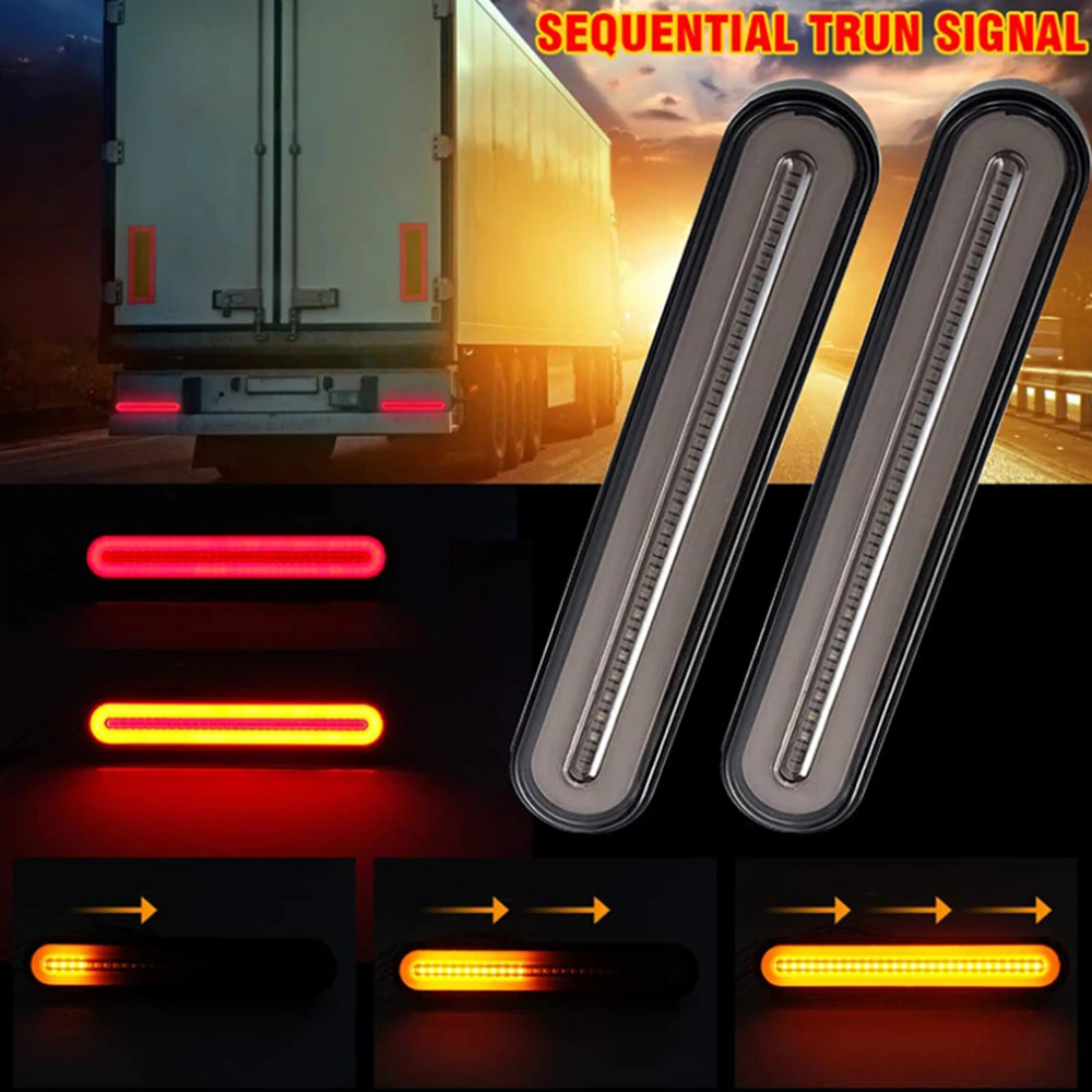 Turn Indicator LED ATV Truck Trailer Lights 2Pcs Waterproof Car Rear Tail Light Stop Flowing Turn Signal Brake Lamp
Turn Indicator LED ATV Truck Trailer Lights 2Pcs Waterproof Car Rear Tail Light Stop Flowing Turn Signal Brake Lamp