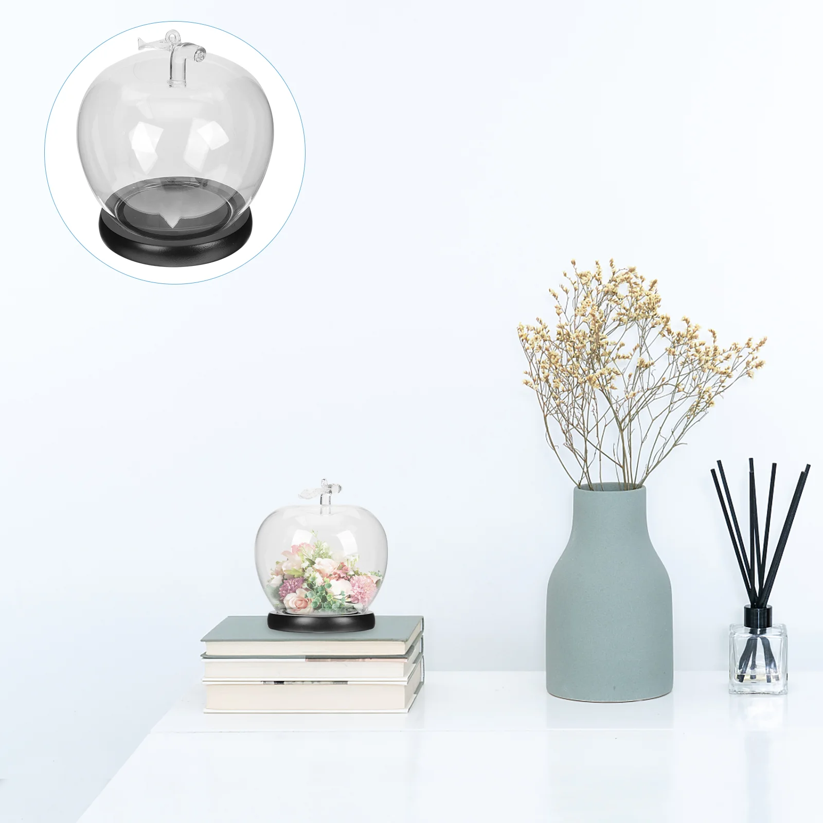 Clear Decorative With Base Transparent Memorable Glass Dome Preserved Flower Cover Creative Glass Cover Decor
Clear Decorative With Base Transparent Memorable Glass Dome Preserved Flower Cover Creative Glass Cover Decor