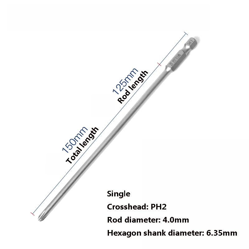 Магнитный шестигранный бит для отвертки PH1-PH2 S2 150-200мм
Магнитный шестигранный бит для отвертки PH1-PH2 S2 150-200мм
