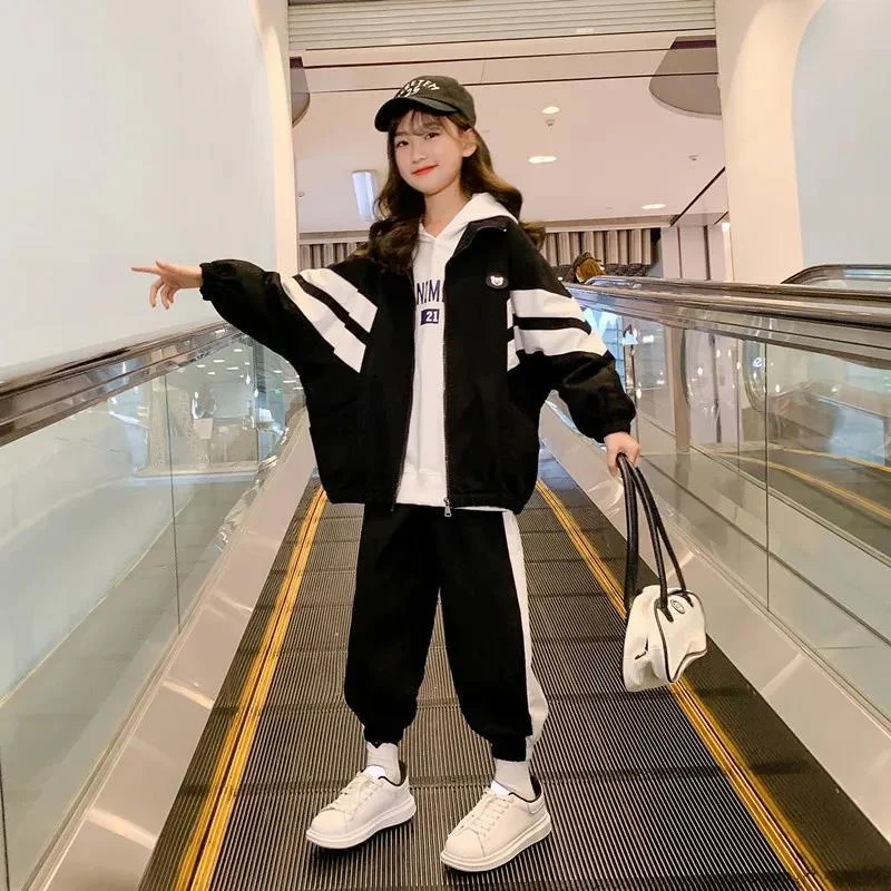 Girls Suit Coat+Pants 2Pcs/Sets 2022 Black Spring Autumn Toddler Kids Teenagers Cotton Gift School Sport Suits Children Clothing
Girls Suit Coat+Pants 2Pcs/Sets 2022 Black Spring Autumn Toddler Kids Teenagers Cotton Gift School Sport Suits Children Clothing