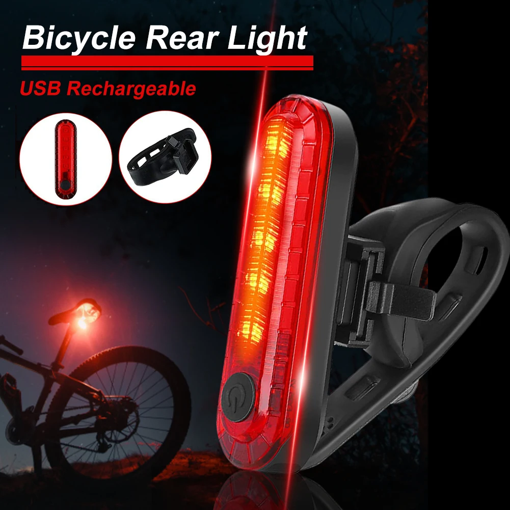 1/2pcs LED Bicycle Rear Light USB Rechargeable Cycling Taillight Safety Bright Flashlight 4 Modes Bike Tail Light Accessories
1/2pcs LED Bicycle Rear Light USB Rechargeable Cycling Taillight Safety Bright Flashlight 4 Modes Bike Tail Light Accessories