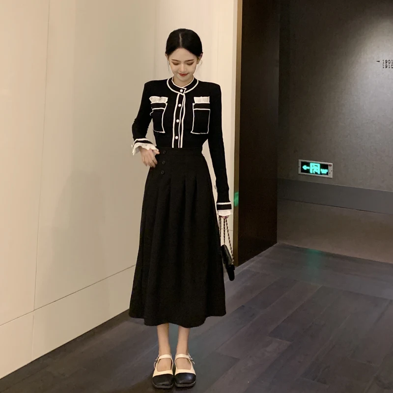GBB0895 Splice ruffle sleeve short knitted cardigan Autumn 2022 New style fashionable fried street chic top Women's wear
GBB0895 Splice ruffle sleeve short knitted cardigan Autumn 2022 New style fashionable fried street chic top Women's wear