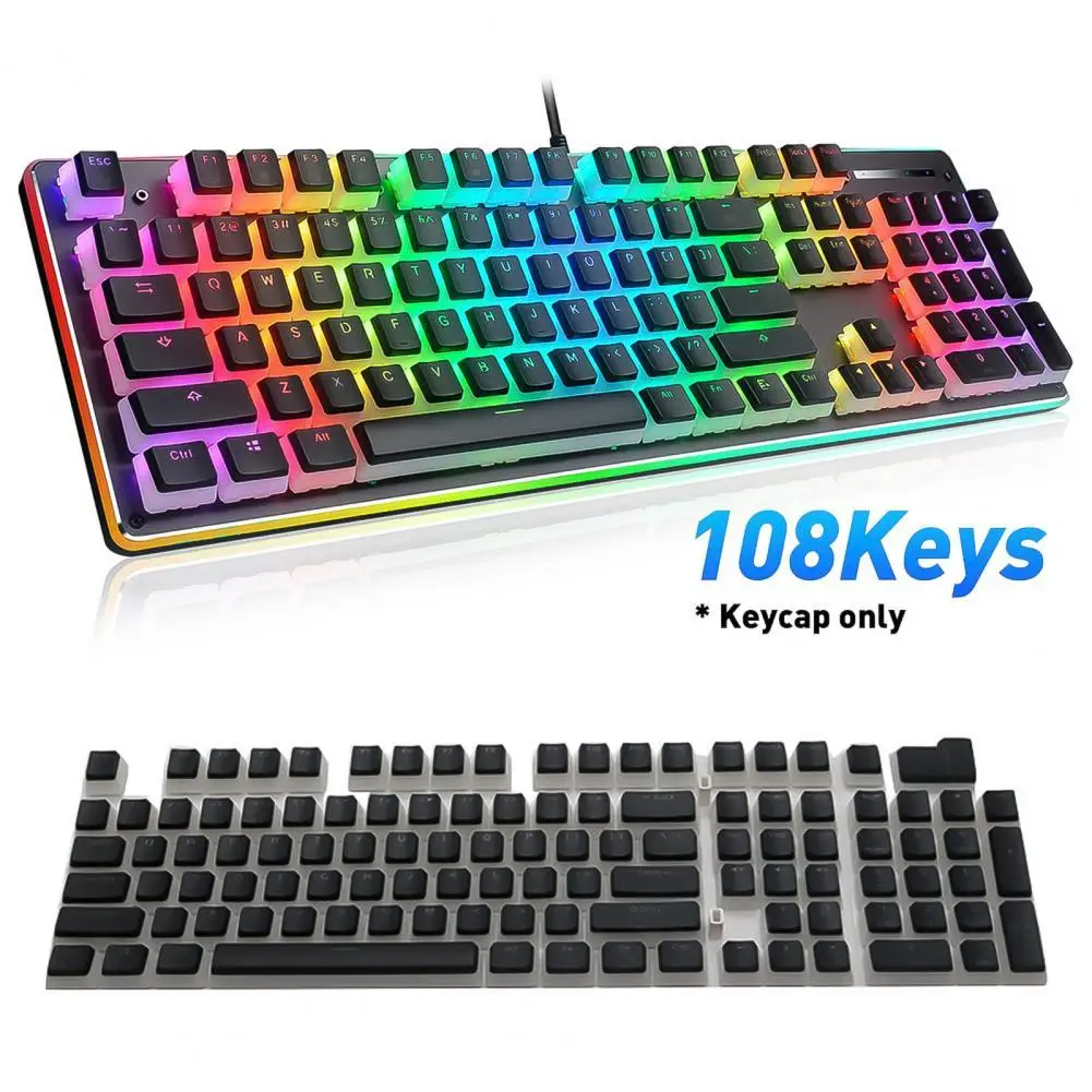 Wear-resistant Backlight Keyboard Mechanical Keyboard Mini 108Pcs PBT Keycaps for Mechanical Keyboard
Wear-resistant Backlight Keyboard Mechanical Keyboard Mini 108Pcs PBT Keycaps for Mechanical Keyboard
