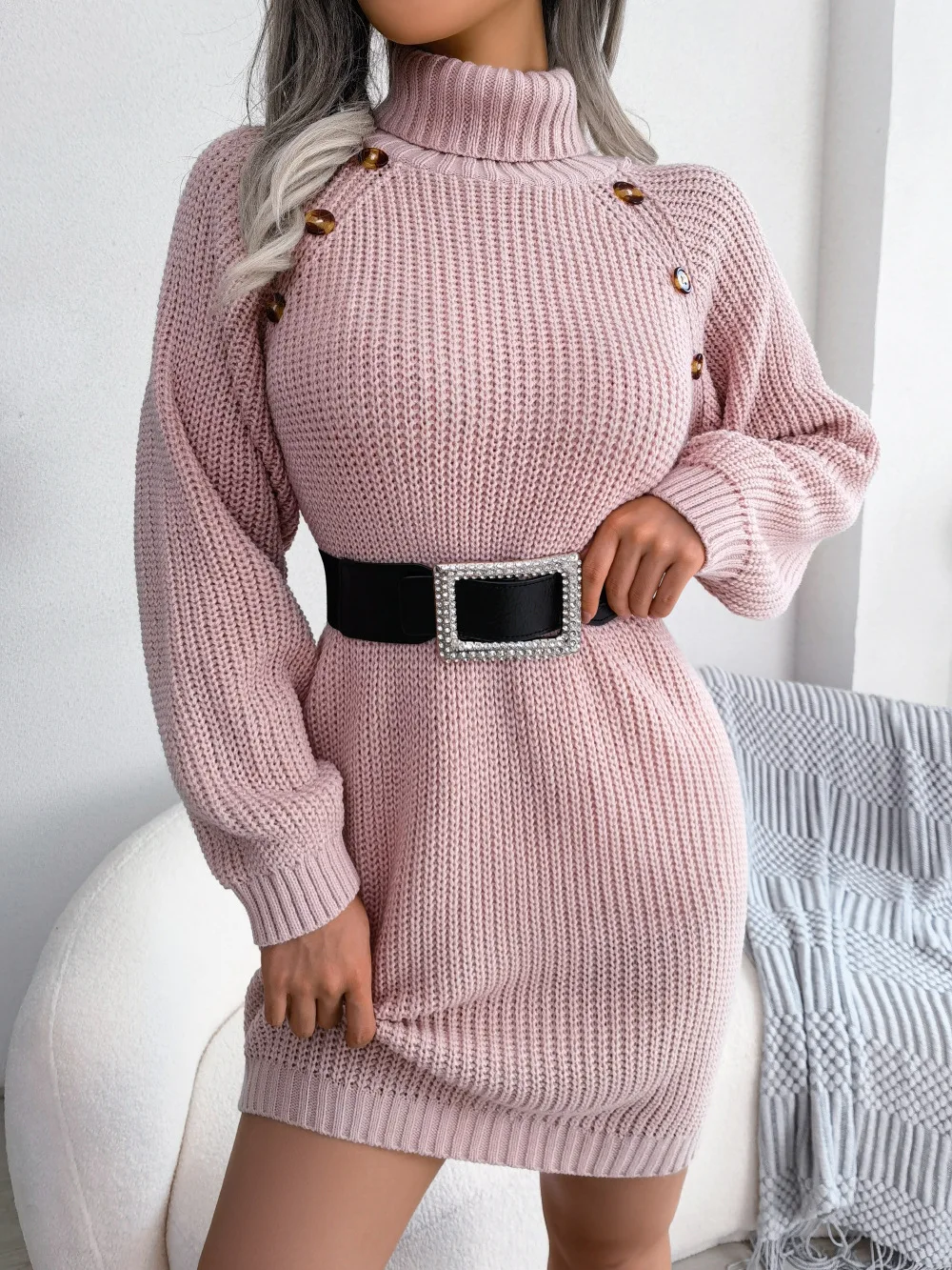 Y2K Autumn and Winter Long Sleeves Sweater Dress Knit Coats Pullover Sexy Knit Dress Button Waist Pack Hip Skirt New
Y2K Autumn and Winter Long Sleeves Sweater Dress Knit Coats Pullover Sexy Knit Dress Button Waist Pack Hip Skirt New