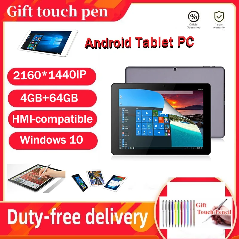 

64-bit OS 12 inch CWI520 Dual OS Tablet PC Windows 10 & Android 5.1 x5-Z8350 Quad core 4GB+64GB HDMI-compatible 2160 x 1440 IPS