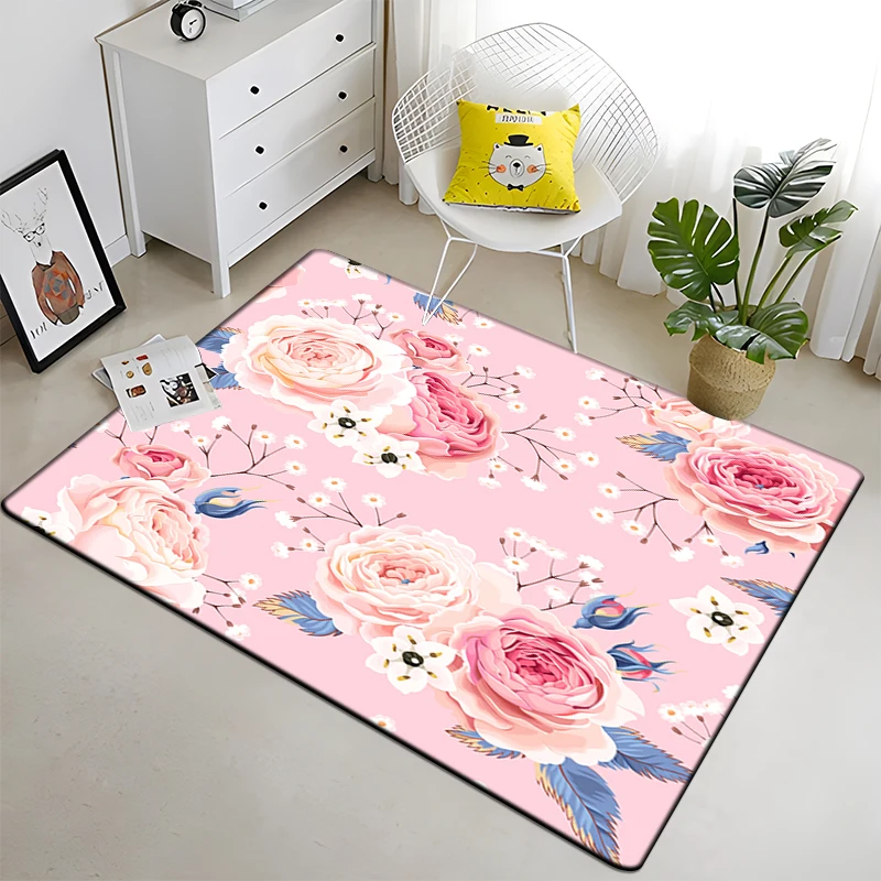 Rose Flower Beautiful Painting Carpet for Living Room Large Area Rug Black Soft Carpet Home Decoration Mats Boho Rugs Picnic
Rose Flower Beautiful Painting Carpet for Living Room Large Area Rug Black Soft Carpet Home Decoration Mats Boho Rugs Picnic
