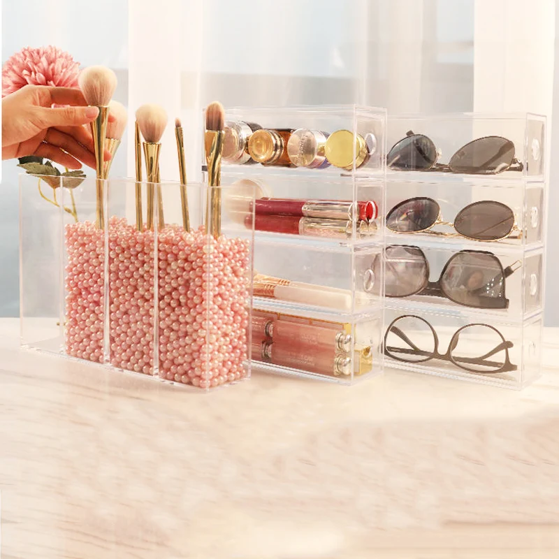 Multi-function Organiser Cosmetic Storage Box Transparent Acrylic Lipstick Makeup Brush Glasses Stationery Office Pen Case
Multi-function Organiser Cosmetic Storage Box Transparent Acrylic Lipstick Makeup Brush Glasses Stationery Office Pen Case