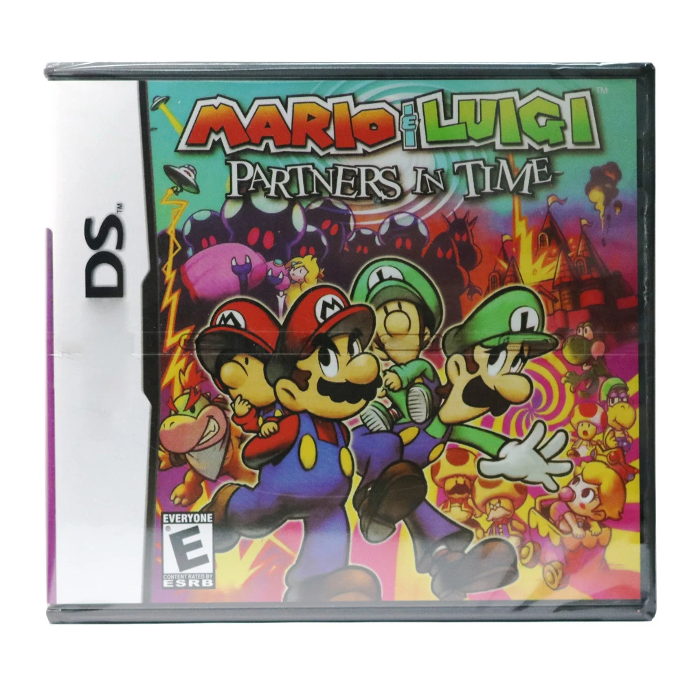 Mario DS Game Mario & Luigi Partners In Time Memory Card NDS 3DS Video Game Console US Version with Retail Box and Manual Book
Mario DS Game Mario & Luigi Partners In Time Memory Card NDS 3DS Video Game Console US Version with Retail Box and Manual Book