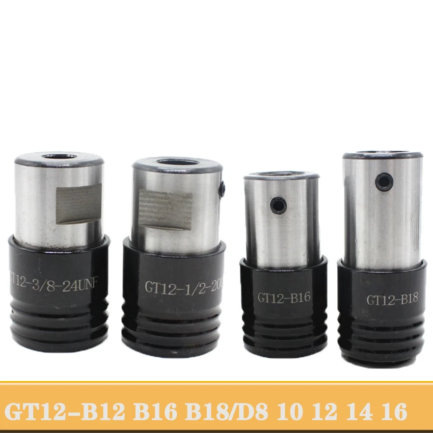 Tapping holder keyway straight hole 1/2 20unf GT12 B12 B16 B18 D14 16 20overload protection tapping chucks for CNC drilling
Tapping holder keyway straight hole 1/2 20unf GT12 B12 B16 B18 D14 16 20overload protection tapping chucks for CNC drilling