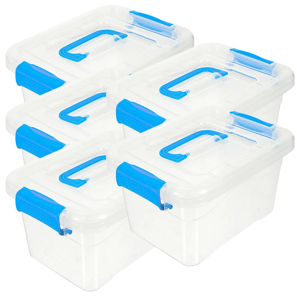 

Storage Box Organizer Desktop Container Case Makeup Portable De Cajas Organizar Plastico Para Toy Desk Clear Bin Sundries Lid