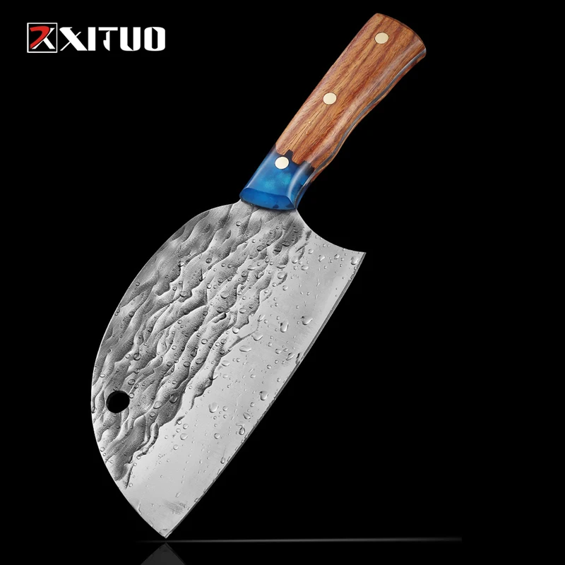 XITUO Kitchen knife Forged Stainless Steel Knives Chop Bones Cutting Vegetables Kitchen Practical Tool Color Wood Resin Handle
XITUO Kitchen knife Forged Stainless Steel Knives Chop Bones Cutting Vegetables Kitchen Practical Tool Color Wood Resin Handle