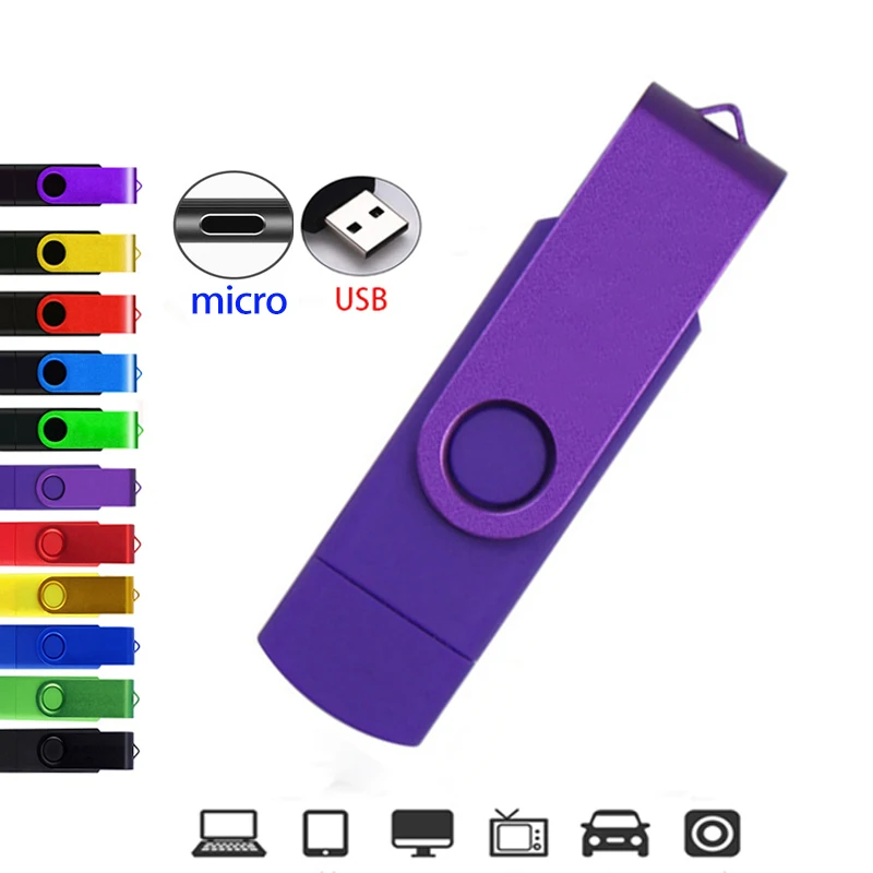 Высокоскоростной USB флэш-накопитель 128 Гб OTG 64 ГБ Usb-карта 32 16 8 4 флэш-диск для Android