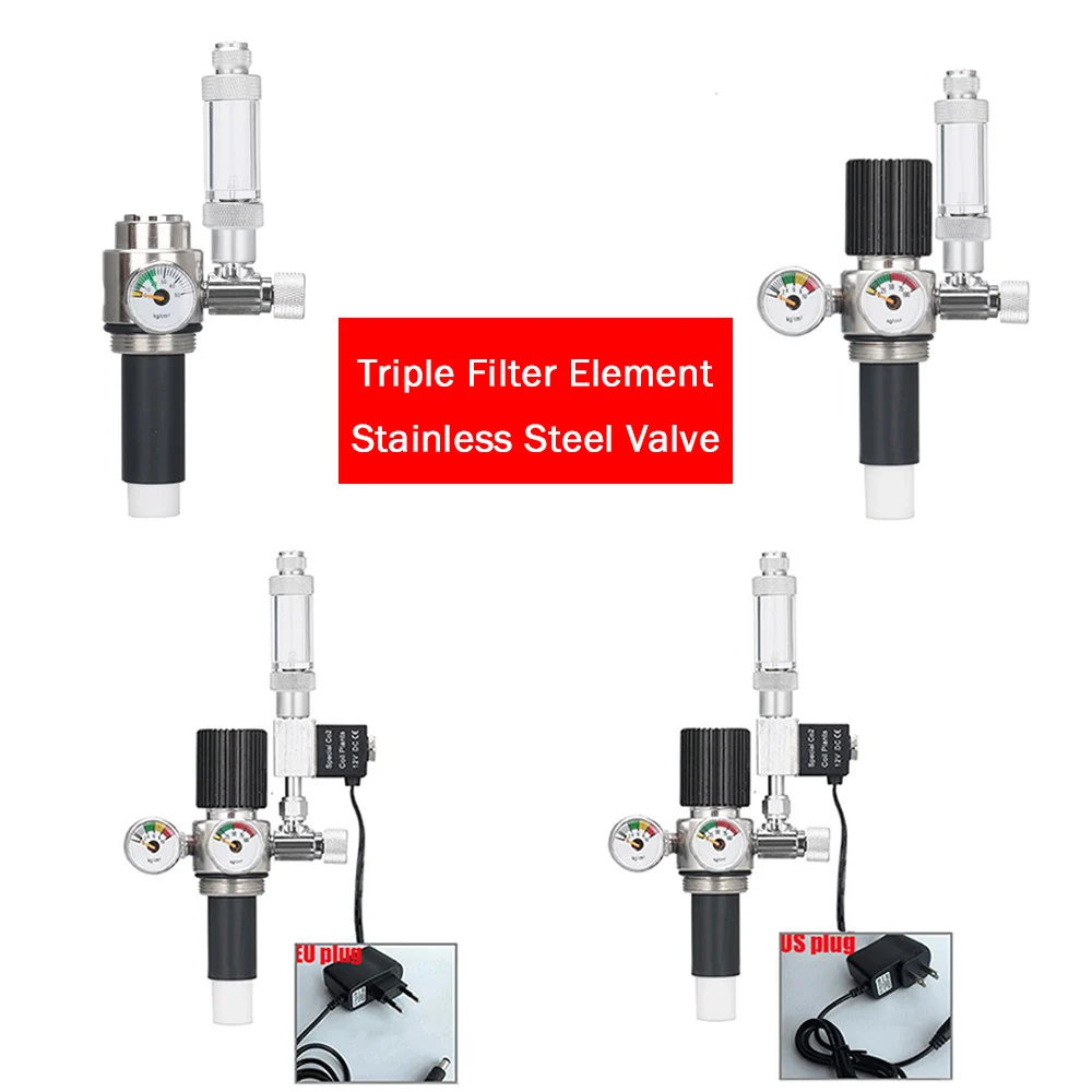 Triple Filter Element Sinlge/Double Gauge Pressure Regulating Stainless Steel Valve with Bubble Counter DIY Aquarium Accessories
Triple Filter Element Sinlge/Double Gauge Pressure Regulating Stainless Steel Valve with Bubble Counter DIY Aquarium Accessories