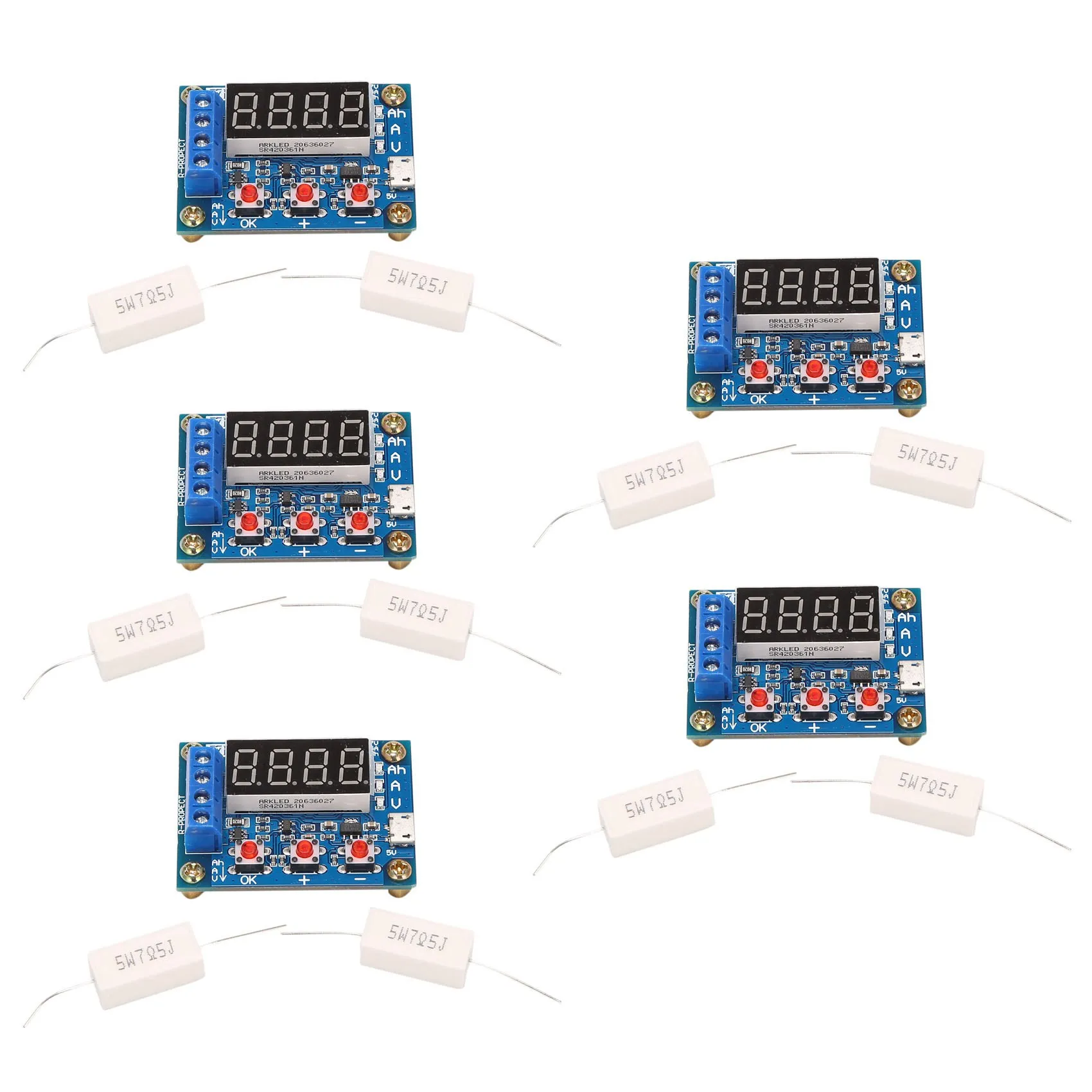 5X ZB2L3 Battery Tester LED Digital Display 18650 Lithium Battery Power Supply Test Resistance Lead-Acid Capacity
5X ZB2L3 Battery Tester LED Digital Display 18650 Lithium Battery Power Supply Test Resistance Lead-Acid Capacity