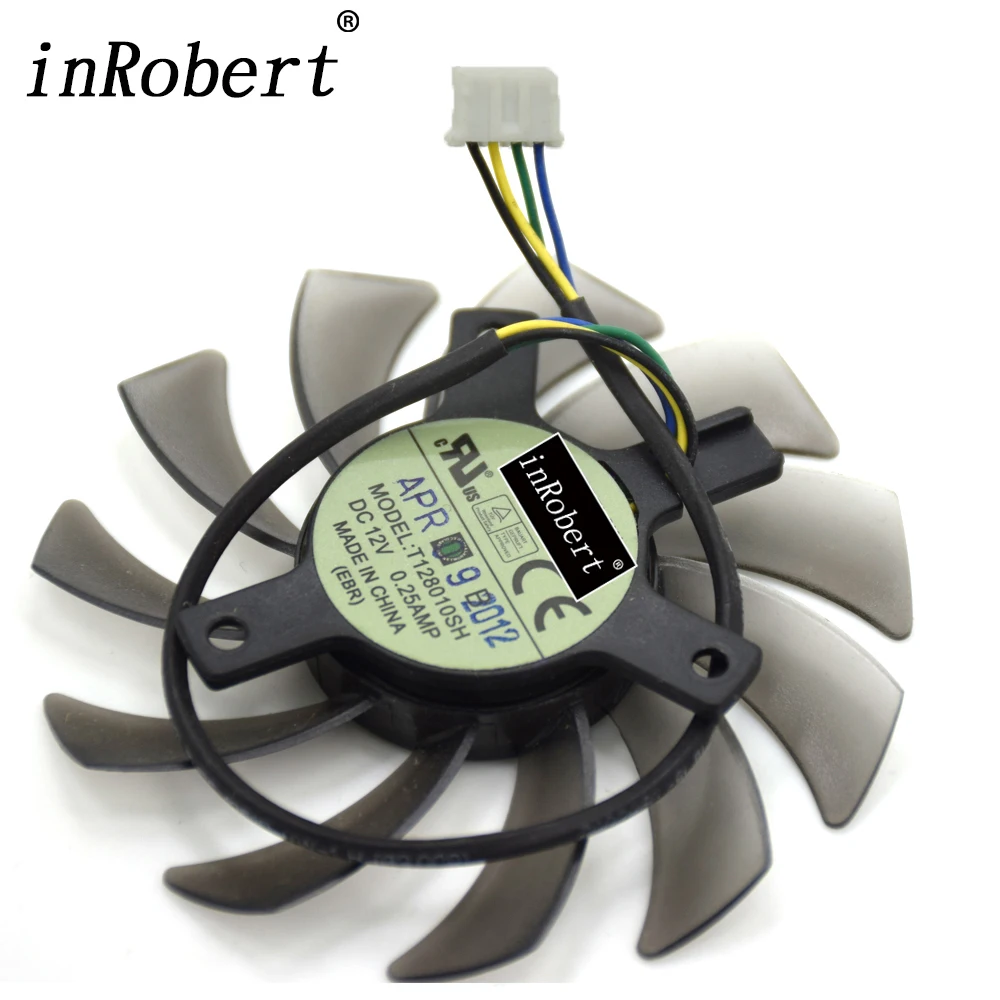 75mm T128010SH 0.25A 4Pin Cooler Fan For ASUS GTX560 HD5870 ASUS HD7870 HD7850 DirectCU II Graphics Card Cooling Fans
75mm T128010SH 0.25A 4Pin Cooler Fan For ASUS GTX560 HD5870 ASUS HD7870 HD7850 DirectCU II Graphics Card Cooling Fans