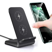Wireless Charger Stand For iPhone 14 13 12 11 Pro Max Mobile Phone Charger 15W Fast Charging Station For Samsung Xiaomi Huawei