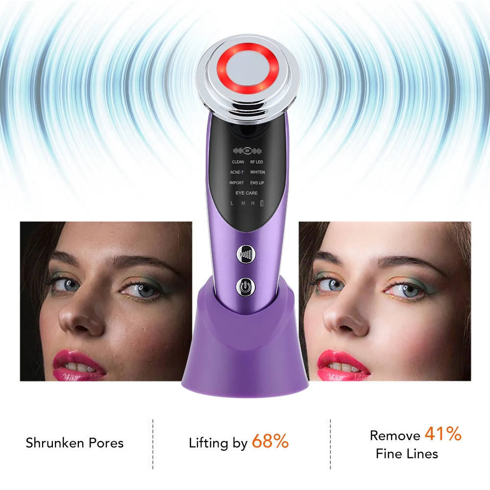 7 in 1 Face Lift Devices EMS RF Microcurrent Skin Rejuvenation Facial Massager Light Therapy Anti Aging Wrinkle Beauty Apparatus
7 in 1 Face Lift Devices EMS RF Microcurrent Skin Rejuvenation Facial Massager Light Therapy Anti Aging Wrinkle Beauty Apparatus