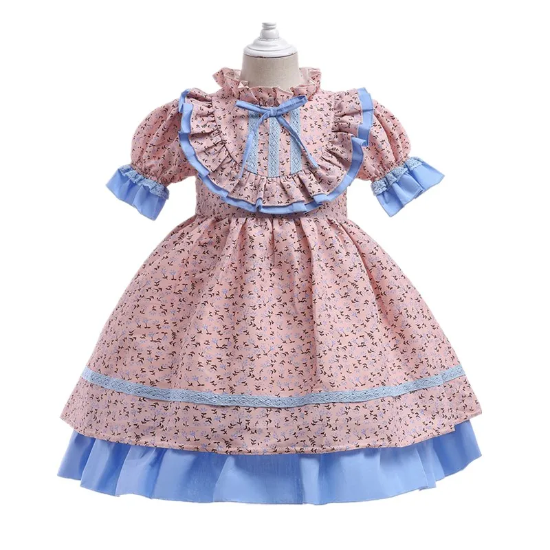 Flower Vintage Court Girls Dress for Spanish Ruffles Birthday Party Princess Vestidos Toddler Kids Easter Costume for Carnival
Flower Vintage Court Girls Dress for Spanish Ruffles Birthday Party Princess Vestidos Toddler Kids Easter Costume for Carnival